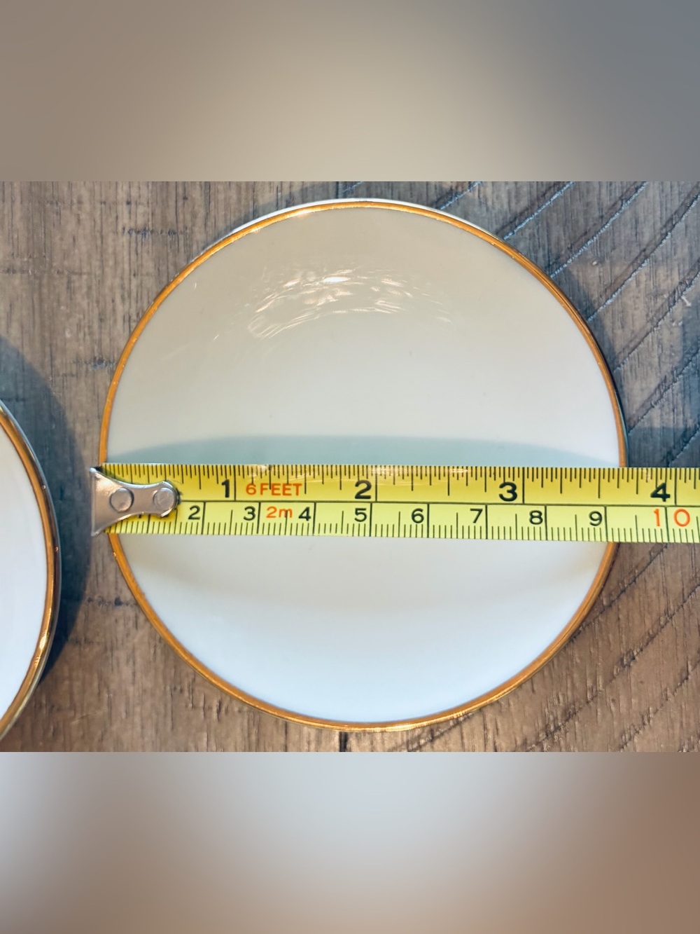 Johann Haviland Cream Small Plates Gold Rim Bavaria 3.75” Vintage (6) - Picture 3 of 8